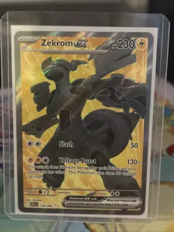 Pokemon TCG Zekrom EX Black Bolt 158/086 English, Fresh Mint Condition - Image 1