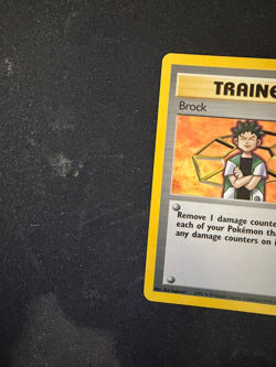 Brock Pokemon Trainer Gym Heroes Holo Rare 15/132 Pokemon TCG - LP+ - Image 2