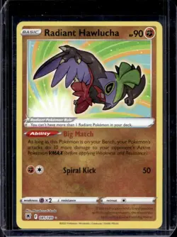 2022 Pokemon SWSH Astral Radiance Radiant Hawlucha #081/189 - Image 1