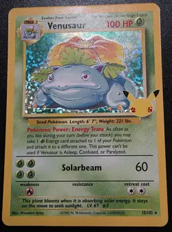 Venusaur Holo 15/102 Celebrations Classic Collection Pokemon 2021 a - Image 1