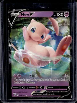2020 Pokemon SWSH Darkness Ablaze Mew V #069/189 - Image 1