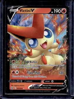 2021 Pokemon SWSH Battle Styles Victini V #021/163 - Image 1