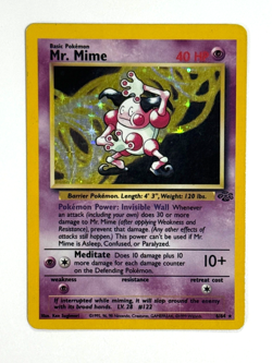 Pokemon TCG Mr. Mime 6/64 Holo Rare Unlimited Rare Jungle - Image 1