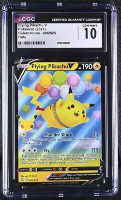 Flying Pikachu V *CGC 10* Holo *Celebrations* #6 *2021* Pokemon - Image 1