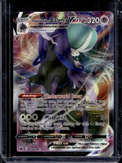 2021 Pokemon SWSH Chilling Reign Shadow Rider Calyrex VMAX #075/198 - Image 1