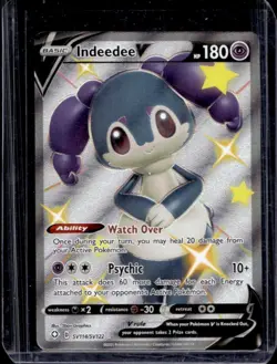 2021 Pokemon SWSH Shining Fates Indeedee V Shiny Vault #SV114/SV122 - Image 1
