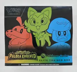 Paldea Evolved Pokemon Center ETB Elite Trainer Box (Exclusive) SEALED 2023 - Image 2