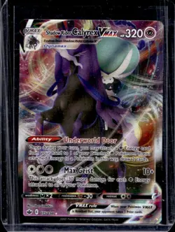 2021 Pokemon SWSH Chilling Reign Shadow Rider Calyrex VMAX #075/198 - Image 1