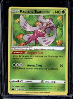 2022 Pokemon SWSH Silver Tempest Radiant Tsareena #016/195 - Image 1