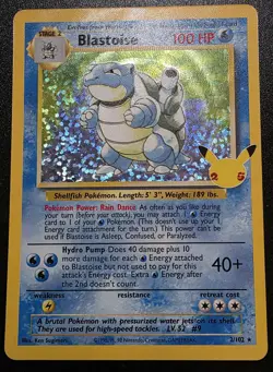 Blastoise 2/102 Holo Celebrations Classic Collection Pokemon - Image 1