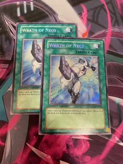 YUGIOH - WRATH OF NEOS X2 - SECRET RARE - LIMITED EDITION - LP - HA01 - Image 1