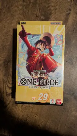 One Piece TCG Egghead Starter Deck ST-29 (SEALED) - Bandai - English - Luffy - Image 1