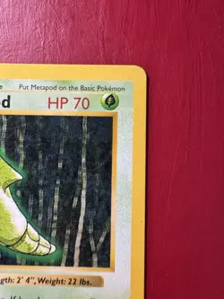 Metapod 54/102 Shadowless 1st Edition Base Set Pokemon Card DMG - Image 4