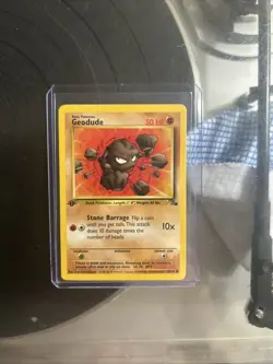 Pokemon Card Pokemon Geodude 47/62 First Edition 1st - Image 1