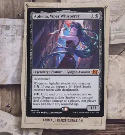 Aphelia, Viper Whisperer Anime Foundations Jumpstart Card, Regular NM MTG - Image 1