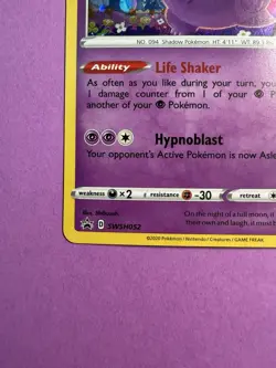 Pokemon TCG: Sword & Shield Gengar SWSH052 Black Star Promo Card - Image 4