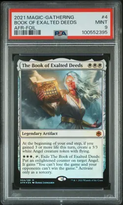 MTG The Book of Exalted Deeds FOIL Adventures in the Forgotten Realms PSA 9 Mint - Image 1