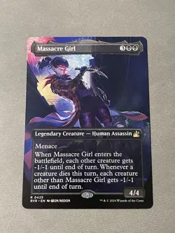 MTG Ravnica Remastered - Massacre Girl - Anime Borderless 0425 NM - Image 1