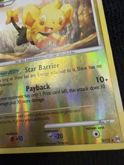 2009 Pokemon SHINX Arceus Shiny REVERSE HOLO Foil Shining SECRET RARE Card #SH12 - Image 2