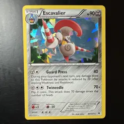 FREE SHIPPING Pokemon - Escavalier 80/101 Cracked Ice Holo Noble Victories NM - Image 1