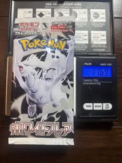 Heavy 11.69g Pokemon Sealed White Flare Japanese Booster Pack - Image 1