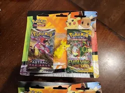 Pokemon Back to School Eevee And Pikachu Eraser Packs - Evo Skies & Astral Radia - Image 3