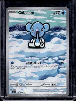 2025 Pokemon Black Bolt Cubchoo Illustration Rare #109/086 - Image 1