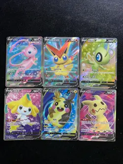 2025 Pokemon TCG S-Chinese Victini Jirachi Mimikyu SR Super Rare Holo Lot*6 AM11 - Image 1