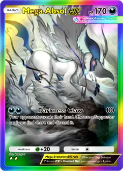 Mega Absol EX Rainbow Pokemon TCG Pocket 2 Star (English) (Digital) - Image 1