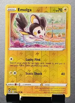 2022 Pokemon 54/195 EMOLGA Reverse Holo Silver Tempest pack fresh✨NM/MT - Image 1