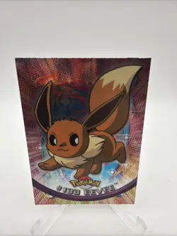 Pokemon 2000 Eevee #133 HOLO FOIL Topps TV Animation Edition Blue Label LP - Image 1