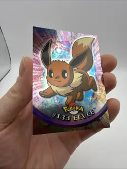 Pokemon 2000 Eevee #133 HOLO FOIL Topps TV Animation Edition Blue Label LP - Image 2