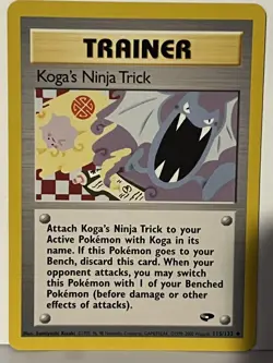 Koga's Ninja Trick 115/132 Gym Challenge NM Pokemon Fast Shipping - Image 1