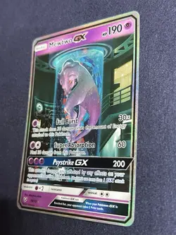 CLEAN Mewtwo GX (Secret Shining) 78/73 Shining Legends Holo Pokemon TCG - Image 3