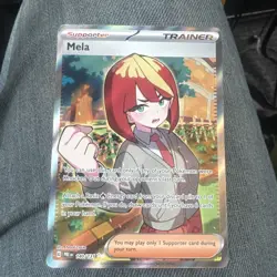 Pokemon TCG Mela 140/131 Prismatic Evolutions Ultra Rare Full Art Trainer Holo - Image 1