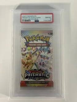 PSA 10 Gem Mint Prismatic Evolutions Eevee & Sylveon Pokemon Graded Booster Pack - Image 3