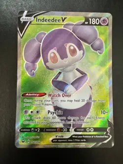 INDEEDEE V - 192/202 - FULL ART ULTRA RARE - SWORD & SHIELD BASE SET - POKEMON - Image 1