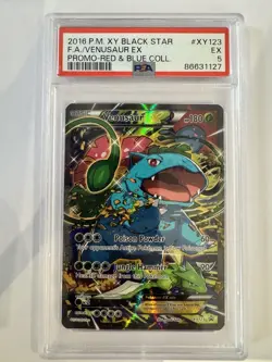 PSA 5 VENUSAUR EX XY123 RED AND BLUE COLLECTION PROMO POKEMON TCG ENGLISH - Image 1