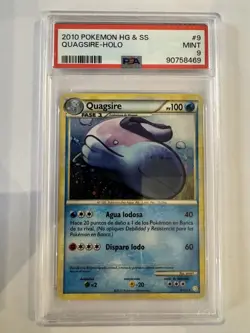 QUAGSIRE PSA 9 - 9/123 HEART GOLD & SOULSILVER SET 2010 - HOLO POKEMON TCG ENG - Image 1
