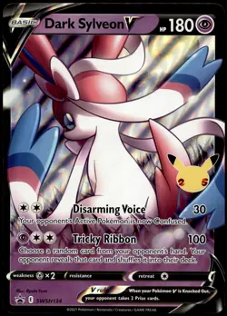 DARK SYLVEON V JUMBO SWSH134 HOLO PROMO SWORD & SHIELD POKEMON ENGLISH - Image 1