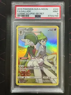 GALLADE 244/236 PSA 9 COSMIC ECLIPSE HOLO SECRET RARE POKEMON TCG ENGLISH - Image 1