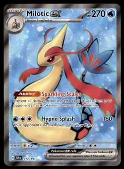 MILOTIC EX 217/191 FULL ART SURGING SPARKS POKEMON TCG ENGLISH 2024 - Image 1