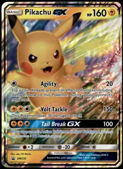 PIKACHU GX SM232 JUMBO SM BLACK STAR PROMO - HOLO POKEMON TCG ENGLISH - Image 1