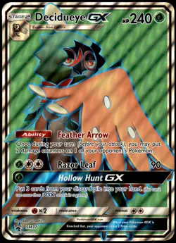 DECIDUEYE-GX SM37 JUMBO SUN & MOON FULL ART PROMO POKEMON TCG ENGLISH 2017 - Image 1