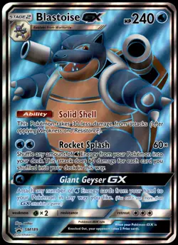 BLASTOISE GX SM189 JUMBO UNBROKEN BONDS HOLO PROMO POKEMON TCG ENGLISH - Image 1
