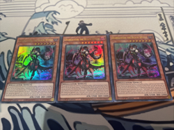 Yugioh Diabellstar The Black Witch Ultra Rare RA03-EN032 x3 Near Mint 1st Ed - Image 1