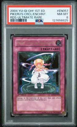 2004 Yu-Gi-Oh! Pikeru's Circle/Enchantment Rise of Destiny RDS 1st Ed UTR PSA 8 - Image 1