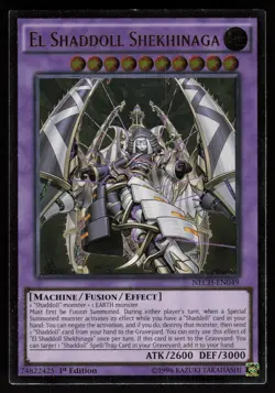 El Shaddoll Shekhinaga NECH-EN049 1st Edition Ultimate Rare Yu-Gi-Oh - Image 1