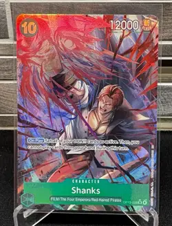 One Piece TCG Shanks OP13-028 SR Alt Art Carrying On His Will - Image 1