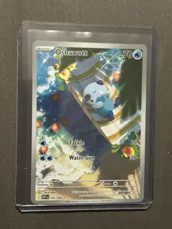 Oshawott Illustration Rare Pokemon White Flare Card 105/086 English - NM+ - Image 1